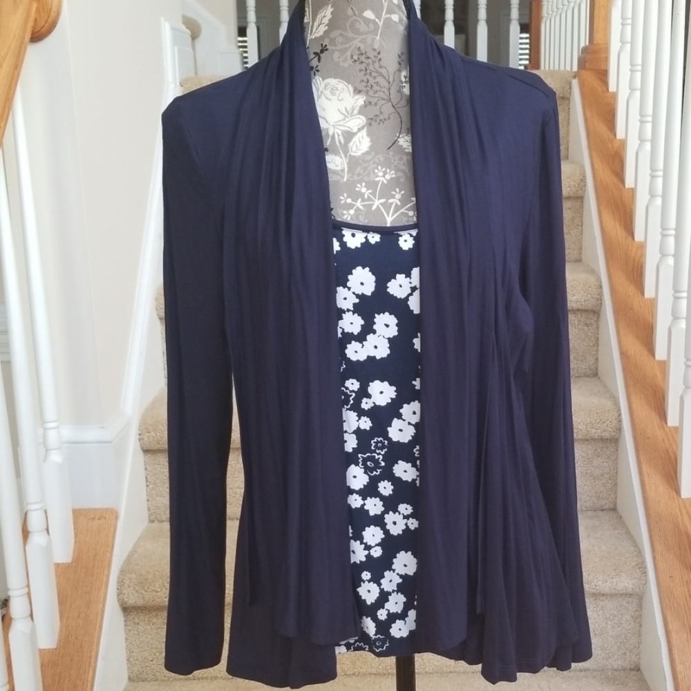 Navy blue sweater combo